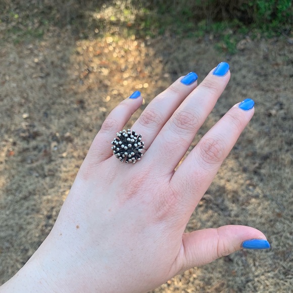 Artisan Silver Spike Ring - Picture 7 of 16